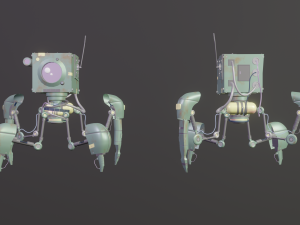 Mini Mecha DD-002 3D 模型