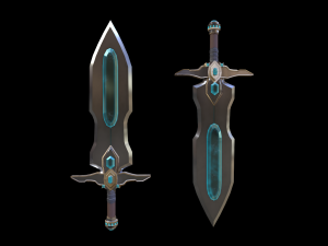 Stylized low-poly sword 3D 模型