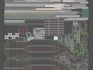 Spada stilizzata a basso numero di poligoni Modello 3D