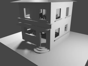 Cafe 3D Model