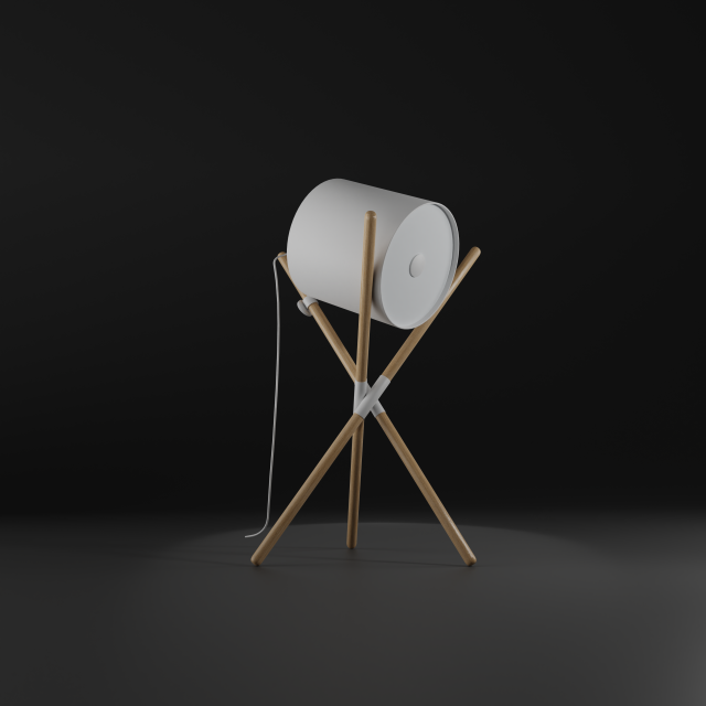 Futuristic Lamp 3D 模型 .c4d .max .obj .3ds .fbx .stl .blend
