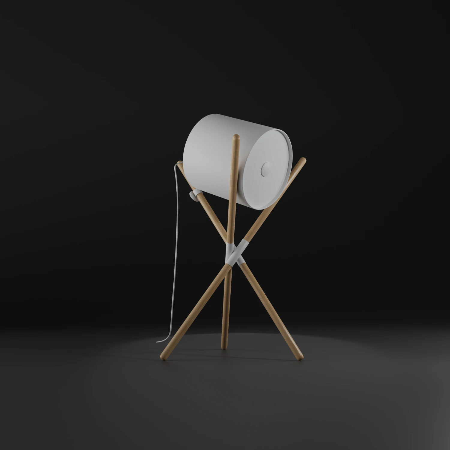 Futuristic Lamp 3D Model .c4d .max .obj .3ds .fbx .stl .blend 