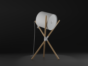Futuristic Lamp 3D Model