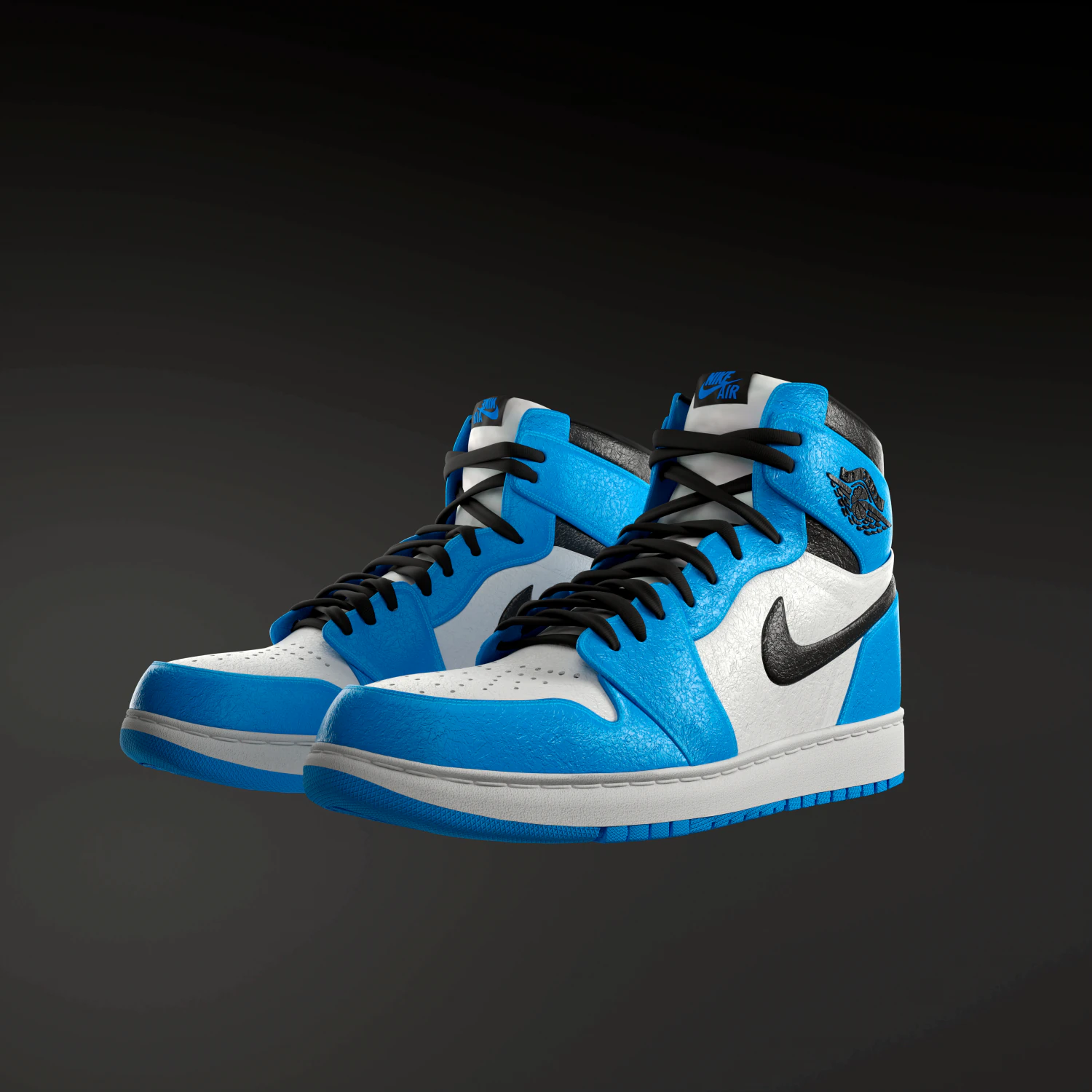 Nike Air Jordan 3D Model .c4d .max .obj .3ds .fbx .stl .blend 