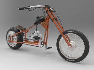 BICIMOTO CHOPPER CLASSIC Modello 3D