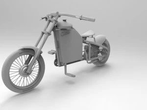 Bicimoto Chopper Razor M1 A2 3D Model