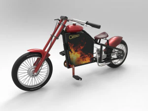 Bicimoto Chopper Razor M1 A2 3D Model