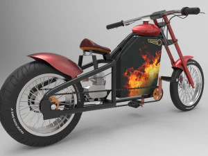 Bicimoto Chopper Razor M1 A2 3D Model
