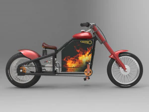 Bicimoto Chopper Razor M1 A2 3D Model