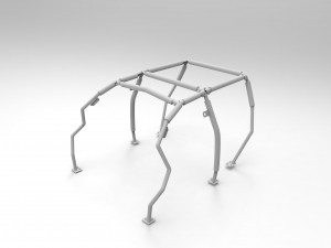ROPS Internal Roll Bar Mitsubishi L200 Sch 40 3D Model