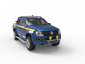 VWAMAROK2009WITHMININGEQUIPMENT ANDGROUND 3D Модель