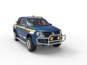 VWAMAROK2009WITHMININGEQUIPMENT ANDGROUND 3D Model