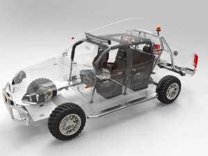 VWAMAROK2009WITHMININGEQUIPMENT ANDGROUND 3D Модель