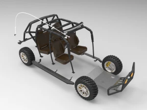 VWAMAROK2009WITHMININGEQUIPMENT ANDGROUND 3D Model