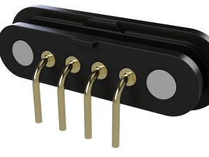 Magnetic Connector 254mm 4P Female 3D Модель