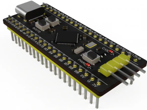 काली गोली STM32F401 3D मॉडल