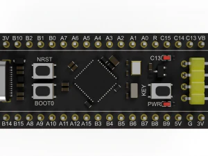 Black Pill STM32F401 3D Model