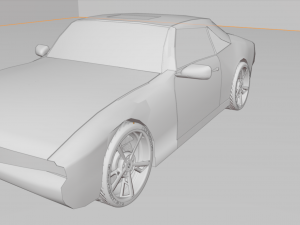 Low poly porsche car CG 텍스쳐