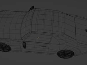 Low poly porsche car CG 텍스쳐