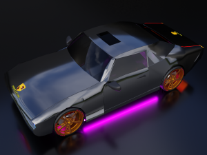 Low poly porsche car CG 텍스쳐