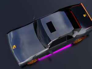 Low poly porsche car CG 텍스쳐