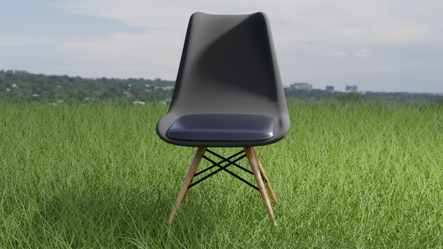 Home and garden chair 3D Model .c4d .max .obj .3ds .fbx .stl .blend
