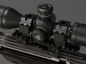 German stimpank MP-38 submachinegun 3D Model