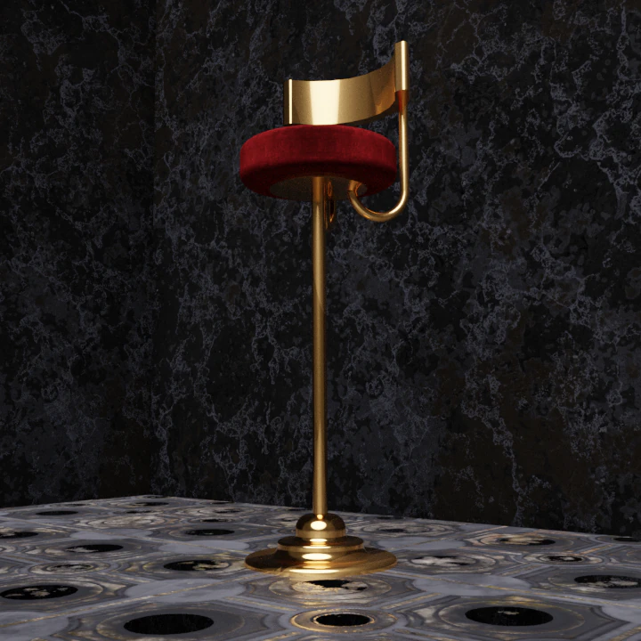 Bar Stool 3D Model .c4d .max .obj .3ds .fbx .stl .blend 