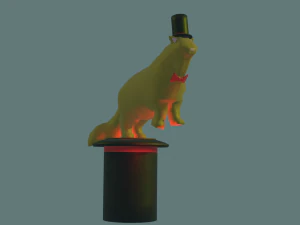 Tovenaar kat 3D Model