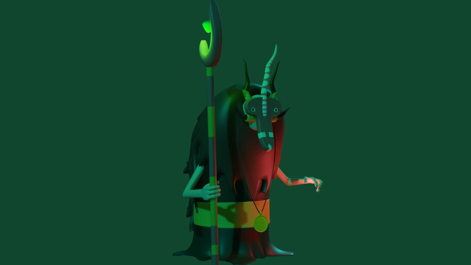 Shaman 3D Model .c4d .max .obj .3ds .fbx .stl .blend 
