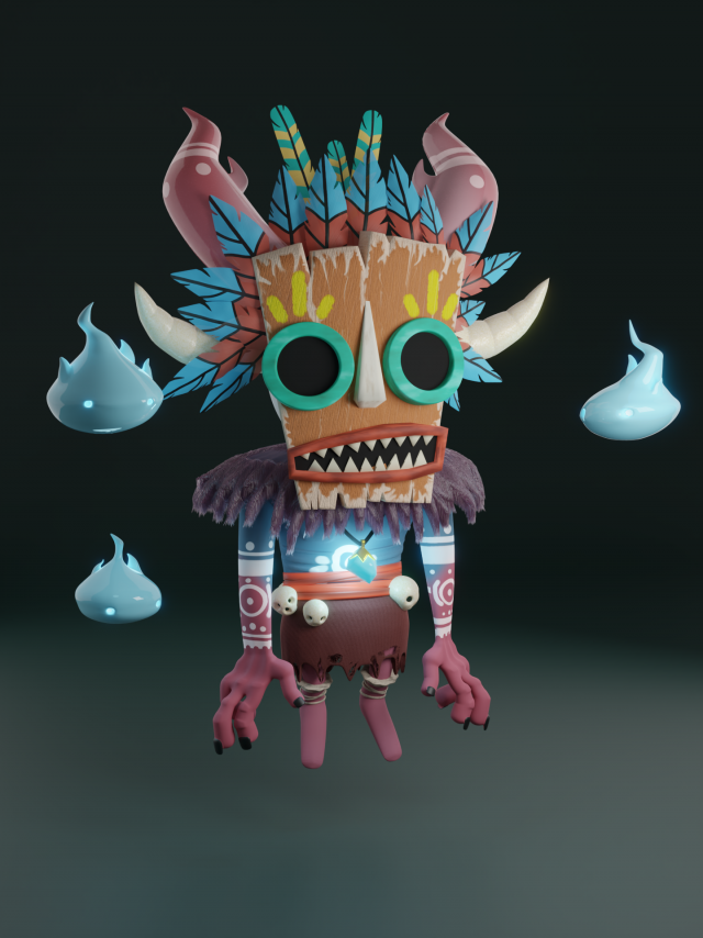 Shaman 3D-Modell .c4d .max .obj .3ds .fbx .stl .blend 