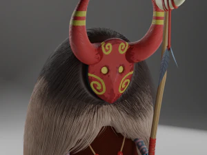 Demon shaman 3D Model