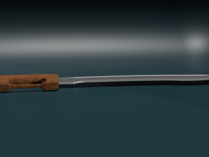 Game ready low poly sword 3D Model