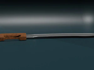 Готовый к игре низкополигональный меч 3D Модель