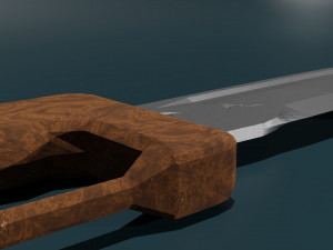 Game ready low poly sword 3D Model