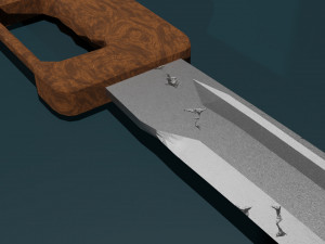 Game ready low poly sword 3D Model