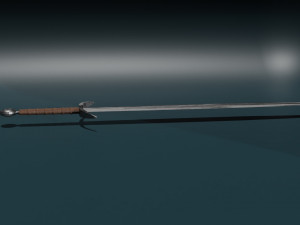 Game ready low poly sword 3D 모델