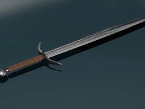 Game ready low poly sword 3D Model