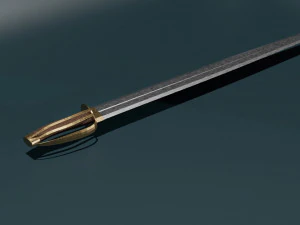 Espada low poly pronta para jogo Modelo 3D