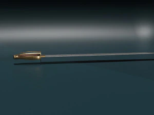 Game ready low poly sword 3D Model