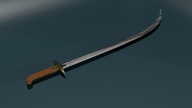 Game ready low poly sword Modèle 3D .c4d .max .obj .3ds .fbx .stl .blend 