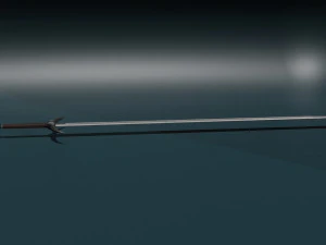 Game ready low poly sword 3D Model