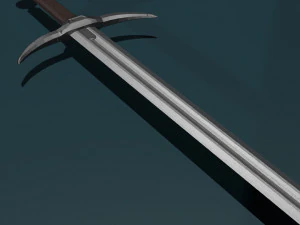 Game ready low poly sword 3D Model