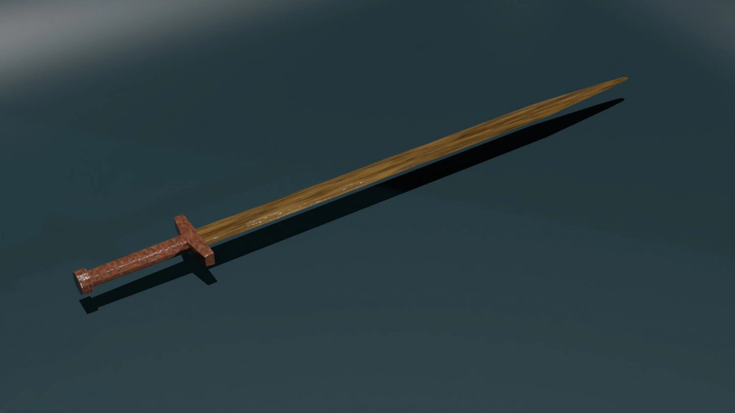 Game ready low poly sword 3D Model .c4d .max .obj .3ds .fbx .stl .blend 