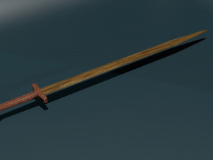 Game ready low poly sword 3D 모델