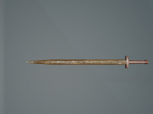 Game ready low poly sword 3D Model