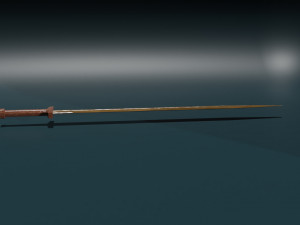 Game ready low poly sword 3D Model