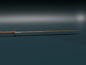 Game ready low poly sword 3D Model