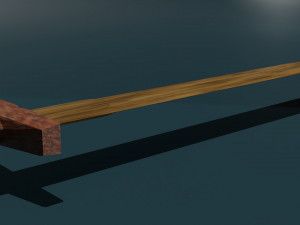 Game ready low poly sword 3D Model