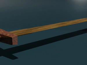 Game ready low poly sword 3D Model